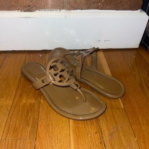 Tory Burch Miller Sandal in Beige